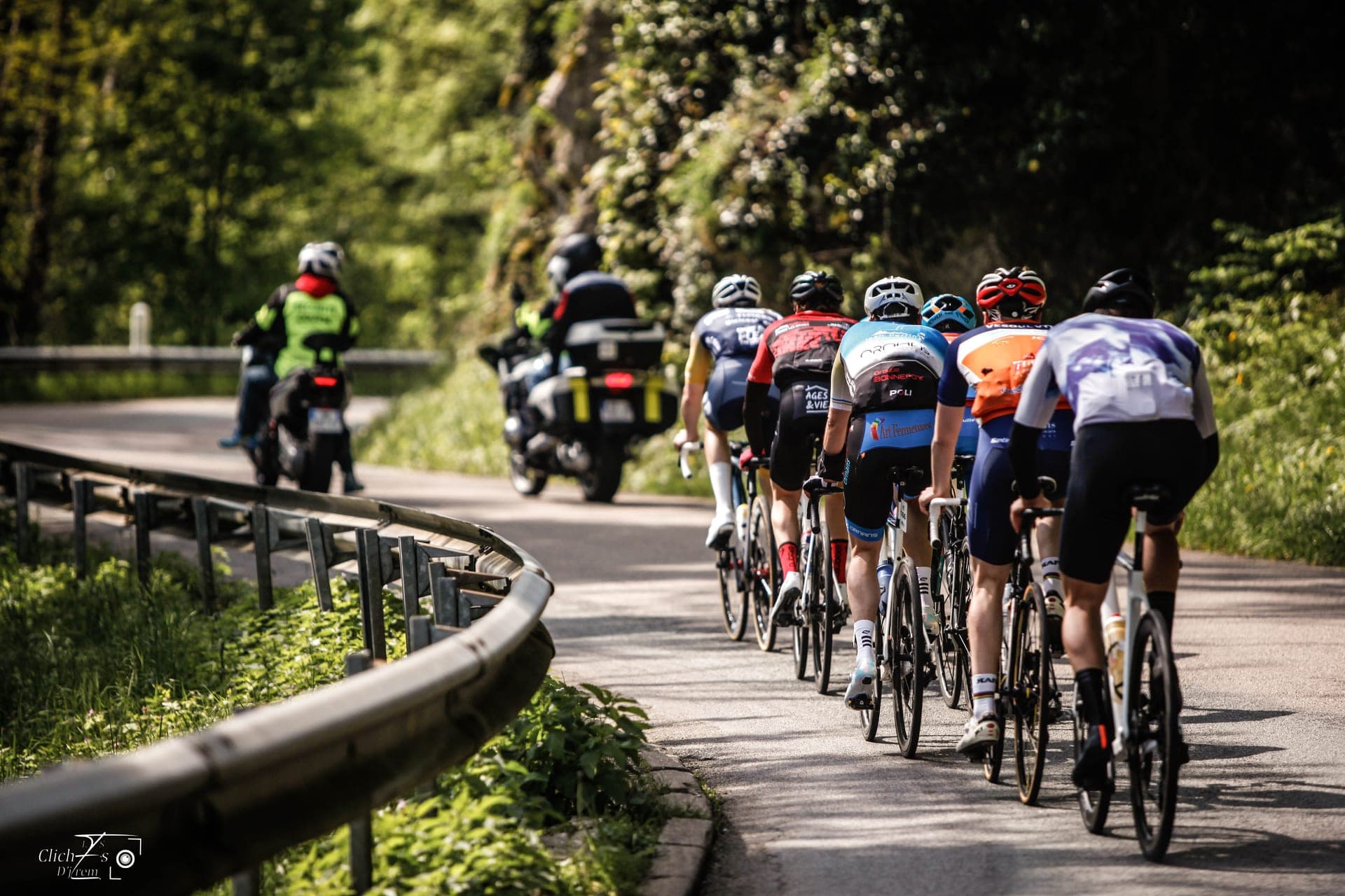 Départ, peloton, arrivée, Jérémy Lambert